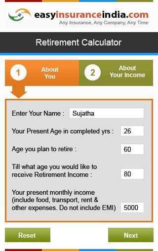 Retirement Calculator