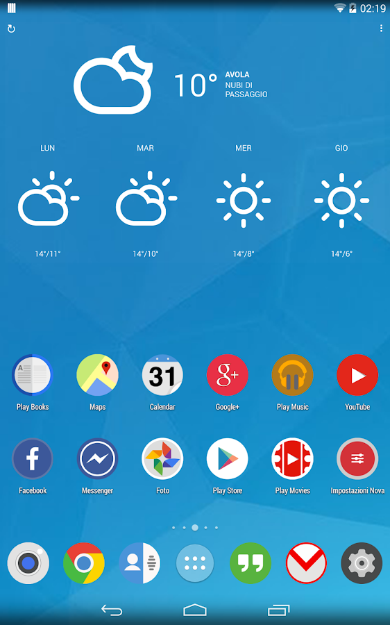 FlatDroid (GO APEX NOVA THEME) - screenshot
