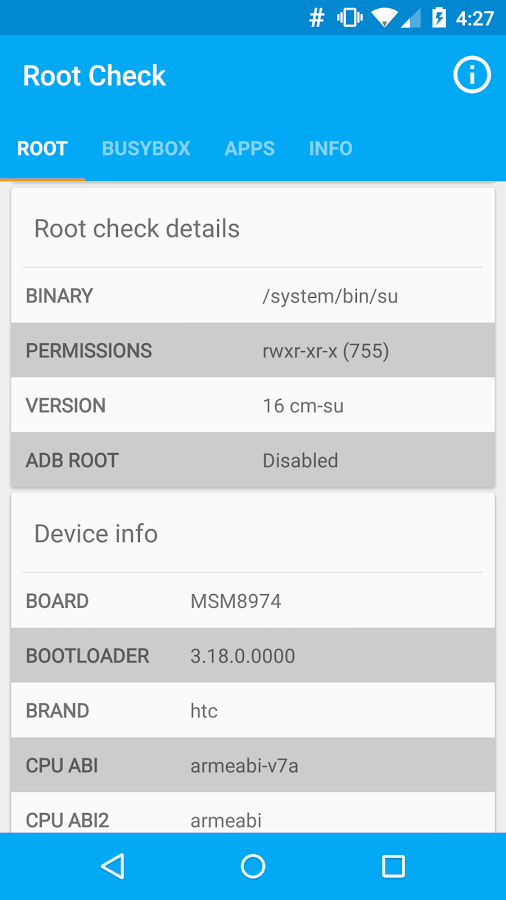    Root Check- screenshot  