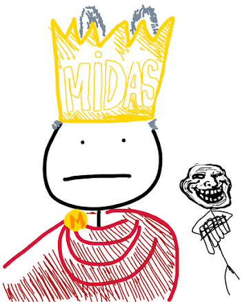 Midas with donkey ears