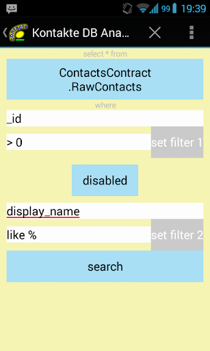 Contacts DB Analysis