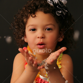 Blowing Kisses by Freda Nichols - Babies & Children Child Portraits