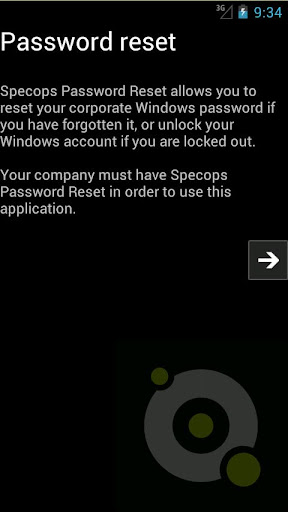 Specops Password Reset