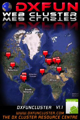Android application DXFunCluster screenshort