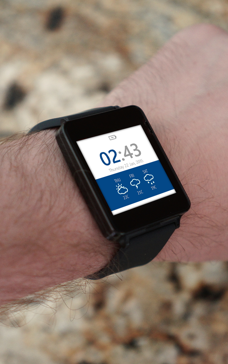 Material Design Watch Face Screen 3