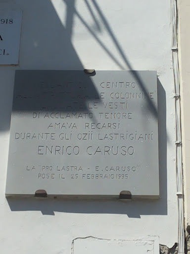 Targa A Enrico Caruso