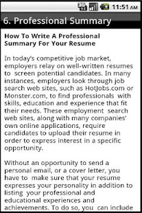 Free Download How To Write a CV APK