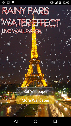 Rainy Paris Water Effect LWP