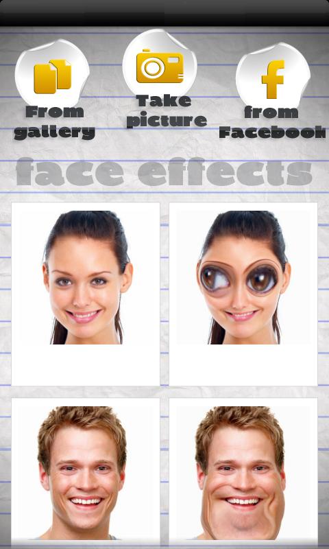 Android application Funny Face Effects screenshort