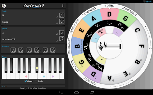 Chord Wheel : Circle of 5ths - screenshot thumbnail