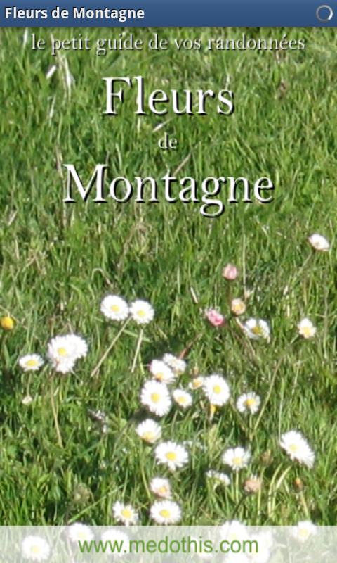 Android application Fleurs De Montagne screenshort