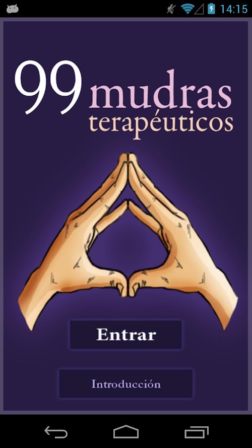 Android application Mudras for Meditation screenshort