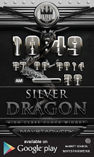 Download Dragon Clock Widget silver APK for PC