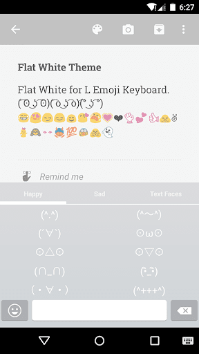 【免費工具App】Flat White Emoji Keyboard-APP點子