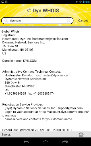 Dyn Whois