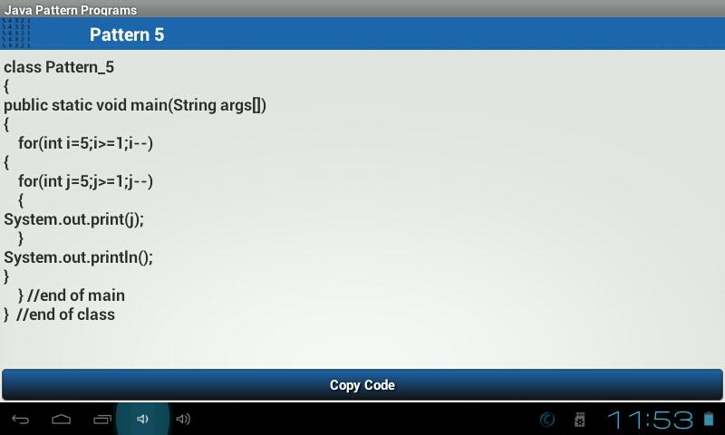 Java Pattern Programs - Android Apps on Google Play