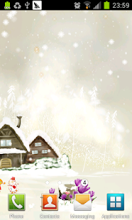 Snow flying Christmas Lwp Screenshots 1