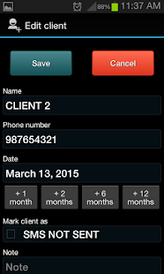 Clients SMS Reminder Lite Screenshots 4