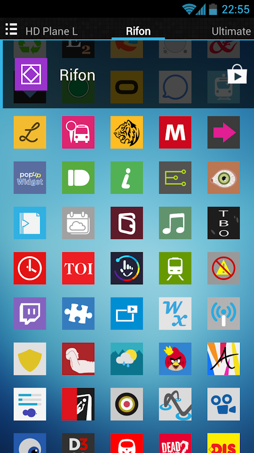 Rifon Apex/Nova/GO/ADW Theme - screenshot