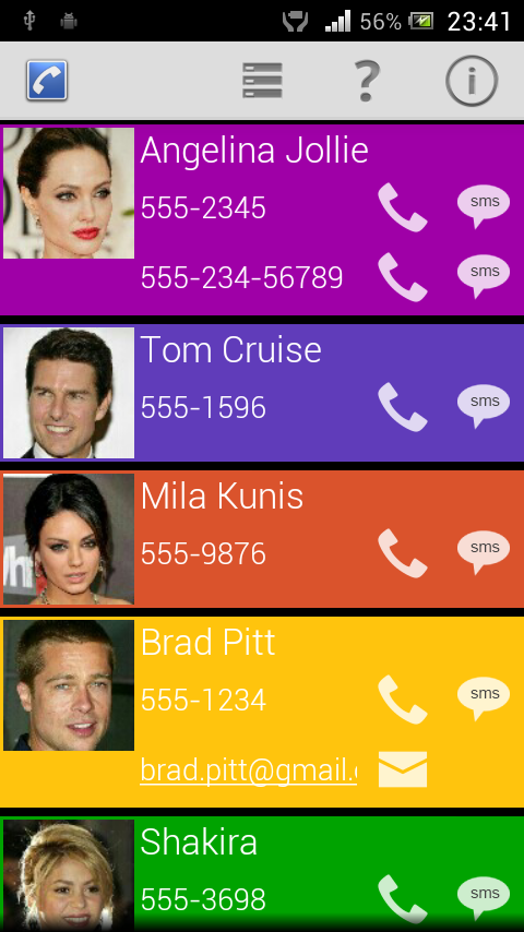 Quick Call Pro Screen 1