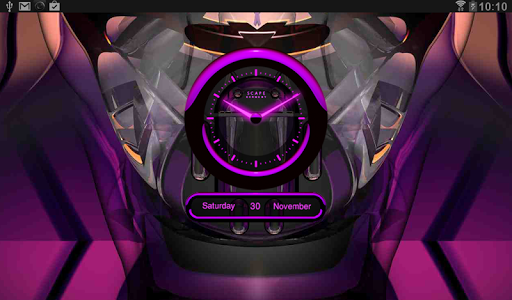 【免費生活App】Laser Clock ANDROID PURPLE-APP點子