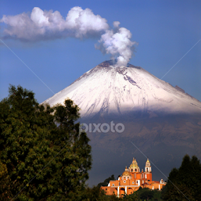 smoking volcano by Alfredo Garciaferro Macchia - Landscapes Mountains & Hills
