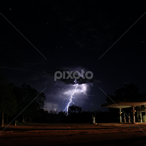 Roadhouse storm by Dan Searle - Landscapes Weather