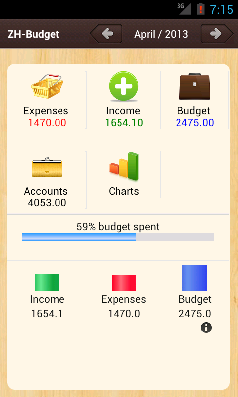 Android application Home Budget AD Free screenshort