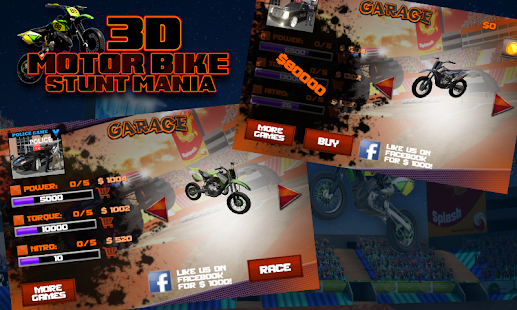   3D Motor Bike Stunt Mania- screenshot thumbnail   