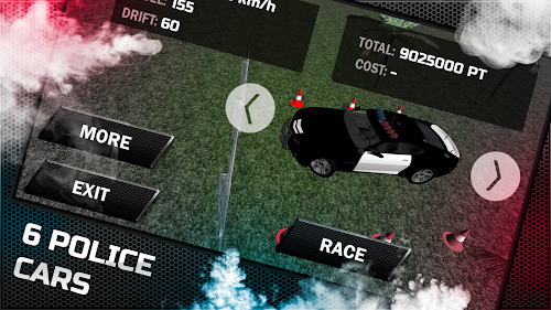 Android application Police Cars Crazy Drift Pack screenshort