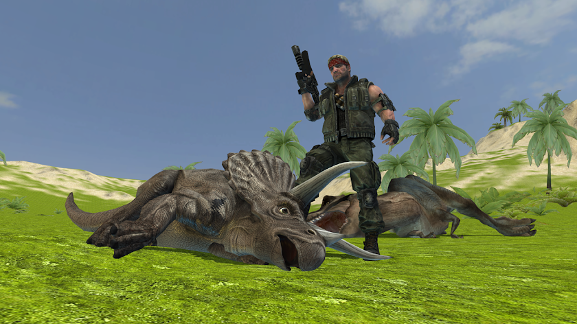 Dinosaur Mercenary 3D Screen 3