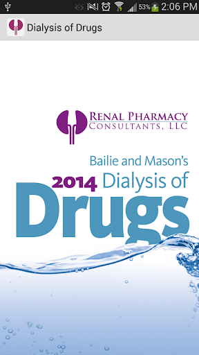 Dialysis of Drugs