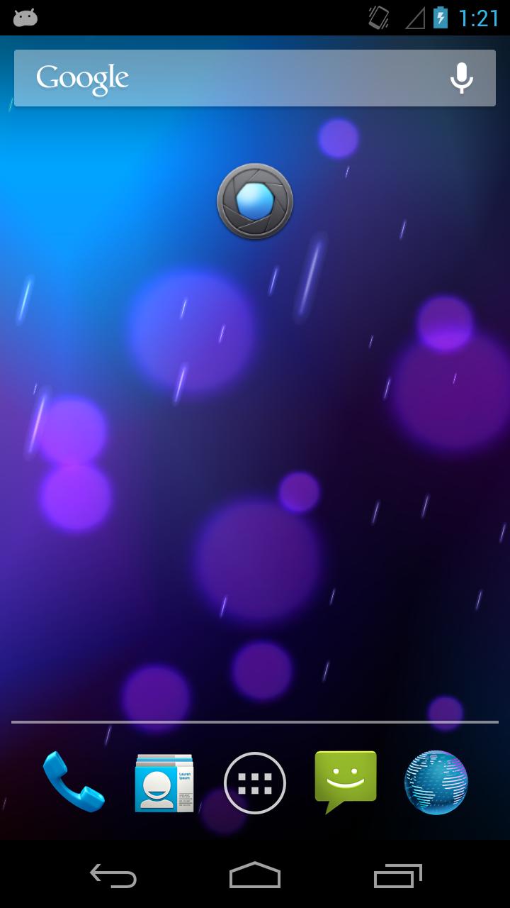 Shady Camera Widget Screen 1
