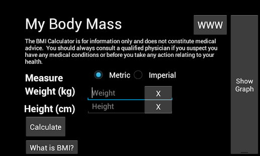 Free My Body Mass BMI Calculator APK