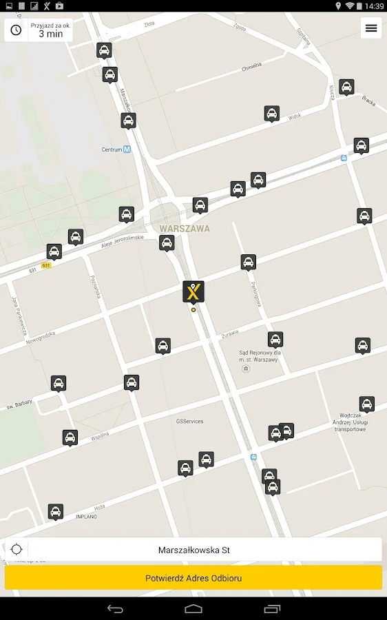   mytaxi - Aplikacja Taxi – zrzut ekranu 