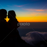 Love, Cloud, Sunset & Silhouette by Arjanmar Rebeta -  