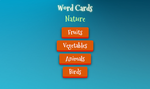 Lastest English Word Cards Nature APK