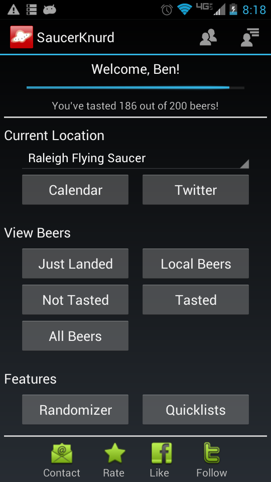 Flying Saucer UFO Club Screen 1