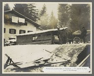 Veldhospitaal en een wasserij aan het front in de Dolomieten