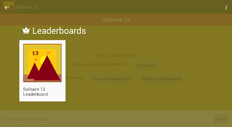 Solitaire 13 with Leaderboards poster 6