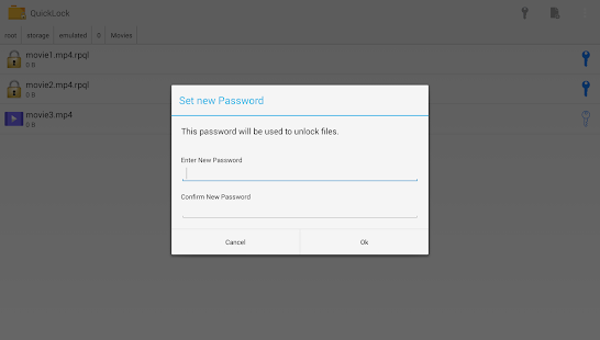 QuickLock - File Locker Free Screenshots 7
