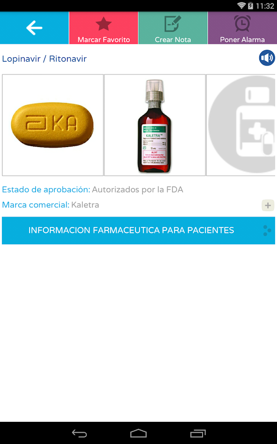    AIDSinfo Drug Database- screenshot  