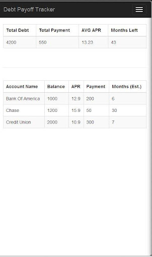 Debt Tracker