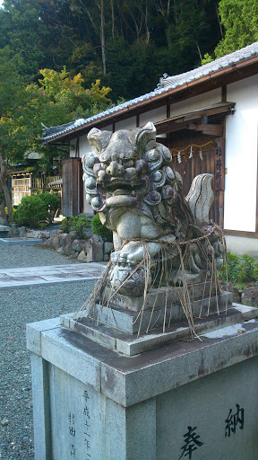 桑田神社 右の狛犬