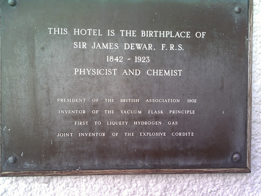 Birthplace Of James Dewar 1842-1923