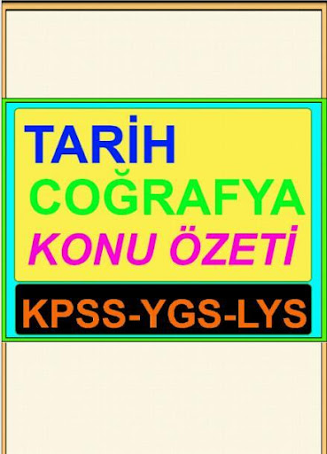 Tarih Cografya öz KPSS YGS LYS