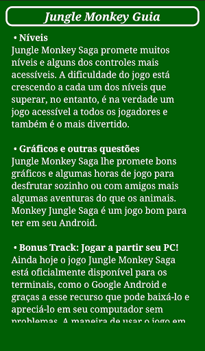 Jungle Monkey Guide