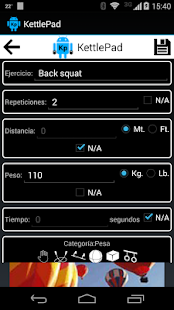KettlePad: Workout records Screenshots 1