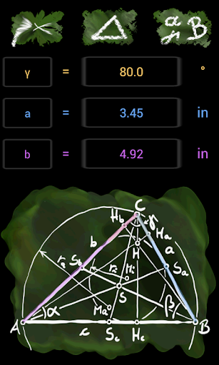 Calc Triangle Solver