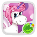 Cute Pink Unicorn Keyboard mobile app icon